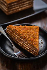 Image showing Chocolade  honey cake