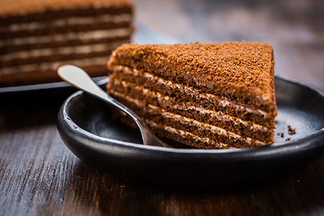 Image showing Chocolade  honey cake