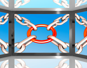 Image showing Chains Joint On Screen Shows Unity