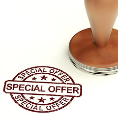 Image showing Special Offer Stamp Showing Discount Bargain Product