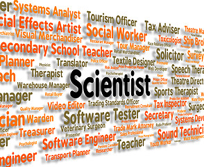 Image showing Scientist Job Shows Occupation Work And Position