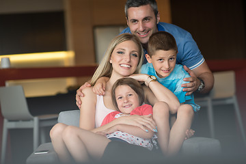 Image showing couple spending time with kids