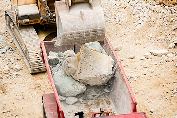 Image showing Demolition site of a building