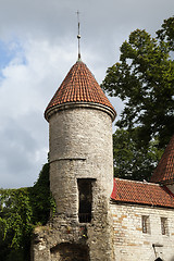 Image showing Medieval tower in Tallinn