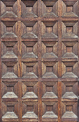 Image showing Old medieval gate pattern