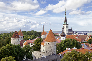 Image showing Aerial view of Tallinn