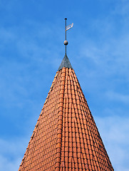 Image showing Roof of an old tower