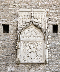 Image showing Bas-relief on the Great Coastal Gate in Tallinn