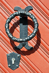 Image showing Ring-shaped door knocker