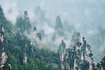 Image showing Zhangjiajie mountains, China