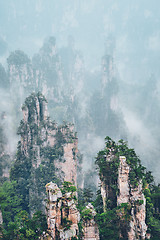 Image showing Zhangjiajie mountains, China