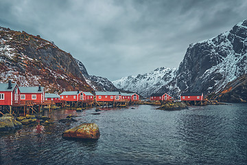 Image showing Nusfjord fishing village in Norway