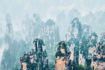 Image showing Zhangjiajie mountains, China