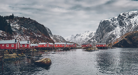 Image showing Nusfjord fishing village in Norway