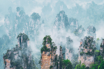 Image showing Zhangjiajie mountains, China