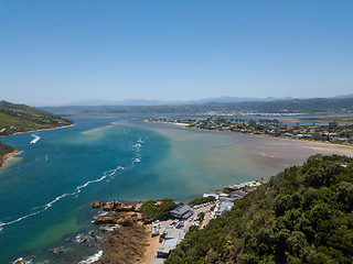 Image showing Aerial photo of Knysna in South Africa