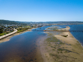 Image showing Aerial photo of Knysna in South Africa