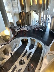 Image showing View of the impressive Zeitz Museum of Contemporary Art Africa (MOCAA) located in in a reincarnated grain silo in Cape Town, South Africa.