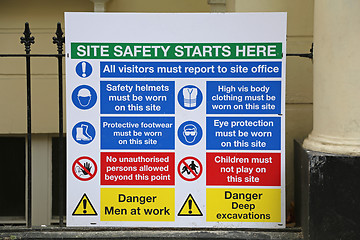 Image showing Site Safety Starts Here