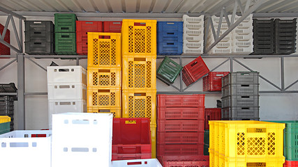 Image showing Plastic Farm Crates