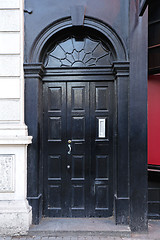 Image showing Black Arch Door