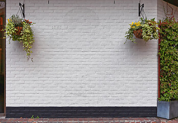 Image showing White Brick Wall