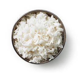 Image showing bowl of boiled rice 