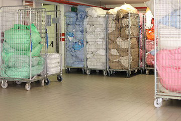 Image showing Laundry in Carts