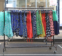 Image showing Clothing at Rail