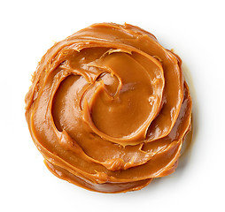 Image showing melted caramel on a white background