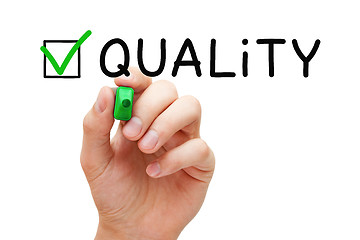 Image showing Quality Assurance Green Check Mark Concept