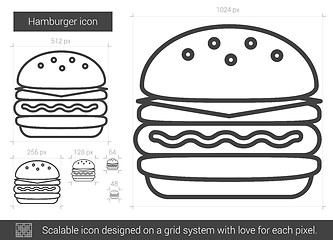 Image showing Hamburger line icon.