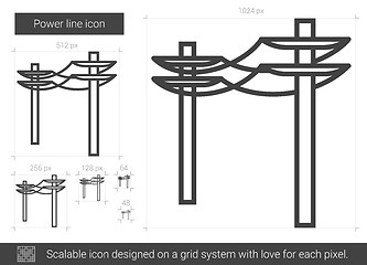 Image showing Power line icon.