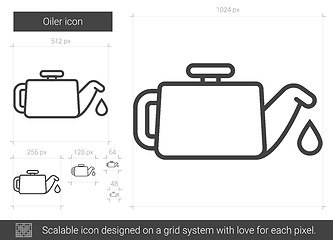 Image showing Oiler line icon.