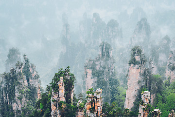 Image showing Zhangjiajie mountains, China