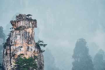 Image showing Zhangjiajie mountains, China