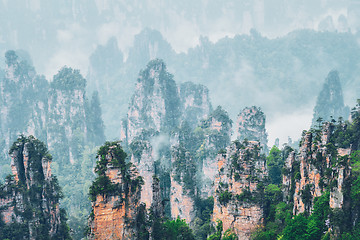 Image showing Zhangjiajie mountains, China