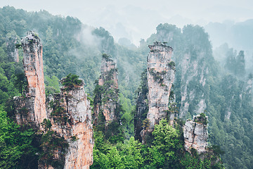 Image showing Zhangjiajie mountains, China