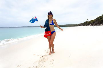 Image showing Happy Woman Australia Day