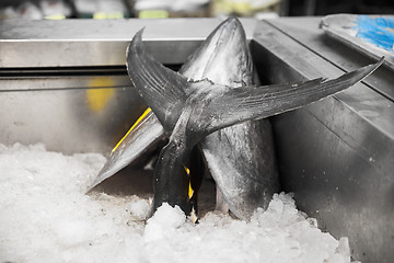 Image showing fish or seafood at japanese street market