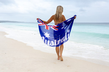 Image showing Aussie Girl Australian Pride, Australia Day