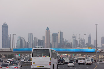 Image showing Dubai traffic jam