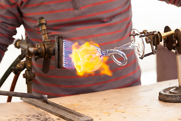 Image showing glass-blower