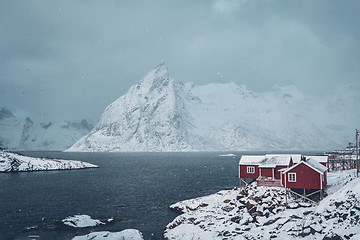 Image showing Hamnoy fishing village on Lofoten Islands, Norway