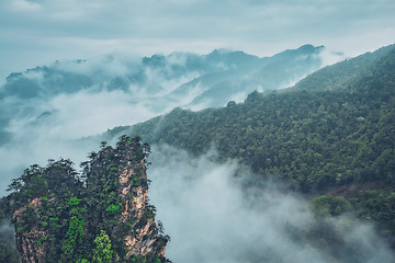 Image showing Zhangjiajie mountains, China