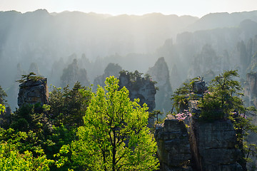 Image showing Zhangjiajie mountains, China