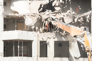 Image showing Demolition site of a building