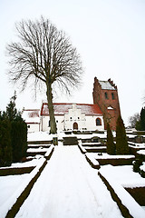 Image showing Church in Helsinge Denmark