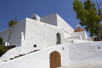 Image showing Church of Santa Eularia  des Riu in Ibiza Spain