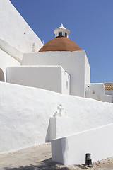 Image showing Church of Santa Eularia  des Riu in Ibiza Spain